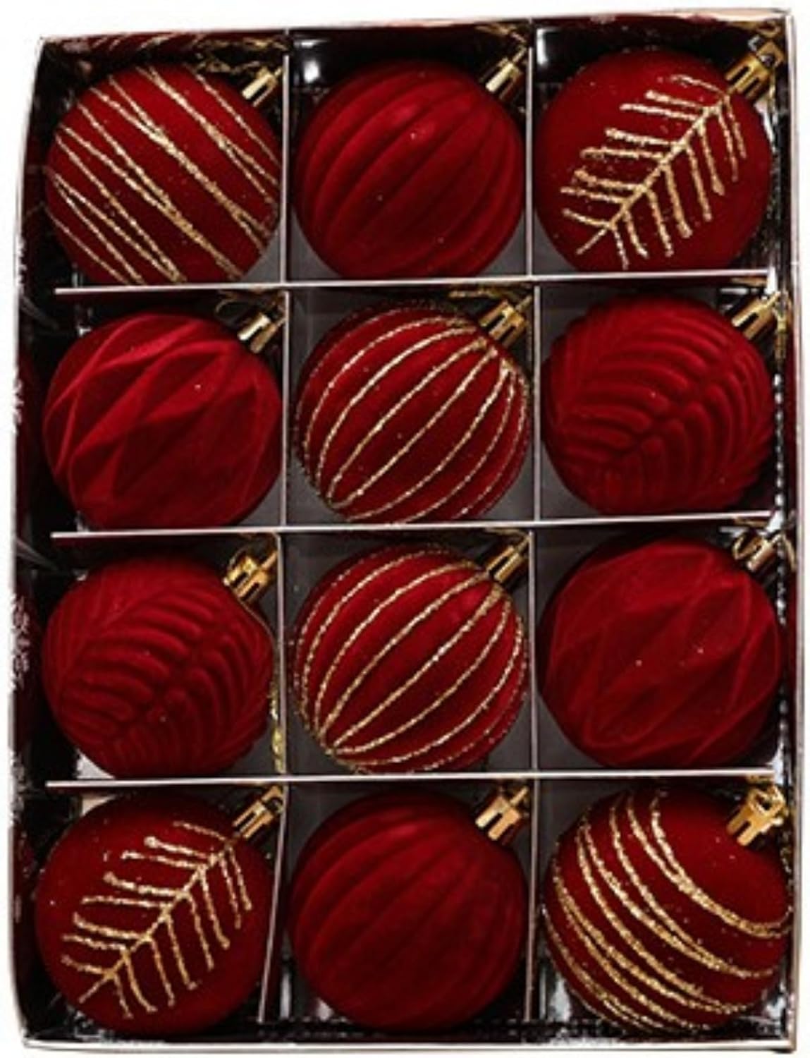 Set 20 palline rosse ø 4-5-6 cm per albero di
