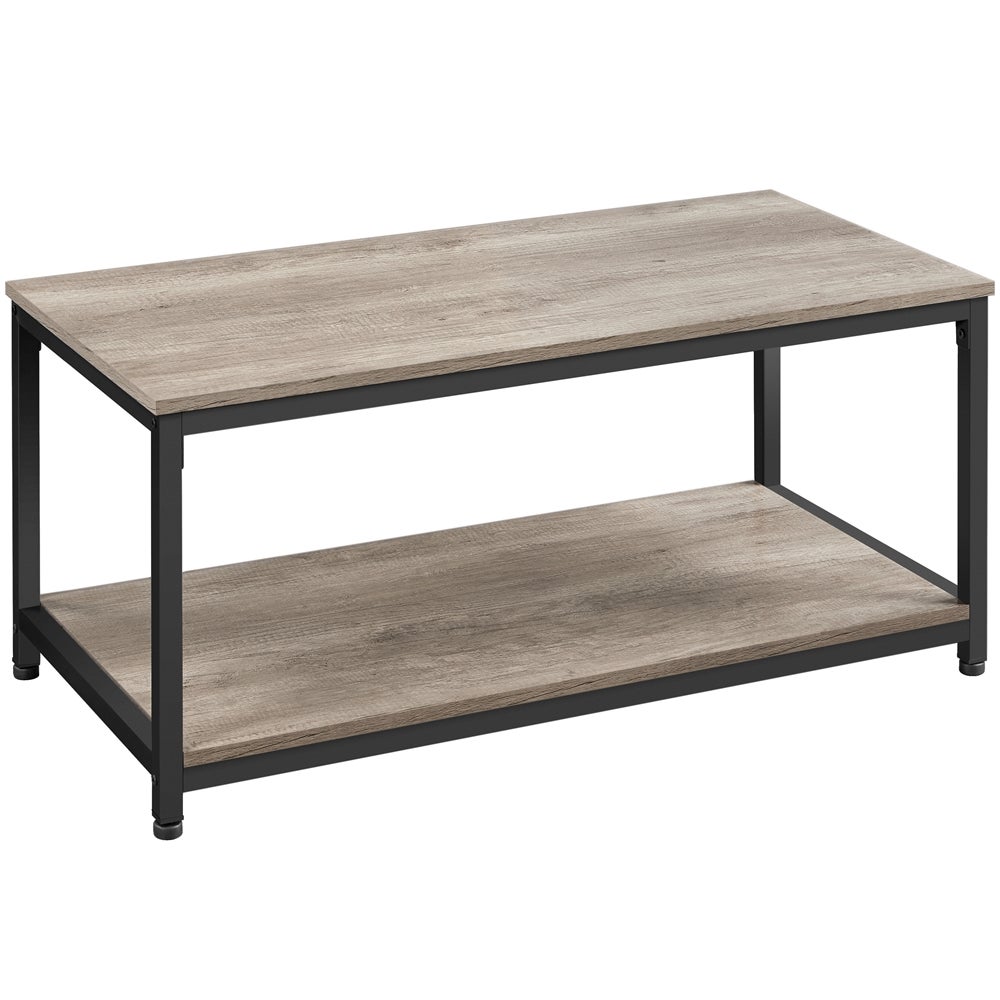 Etagère sur pied Clp Trading Etagère Dahn dans le style vintage avec Plateaux en bois et cadre en métal , Marron
