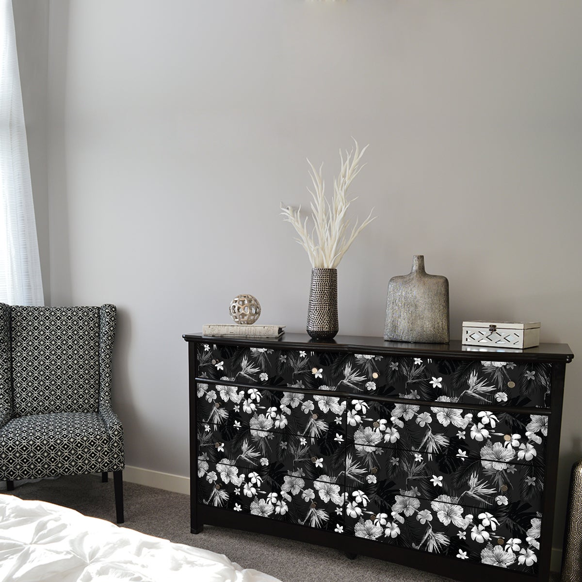 Vinilo para muebles tropicales de cartagena - adhesivo de pared - revestimiento sticker mural decorativo - 60x90cm