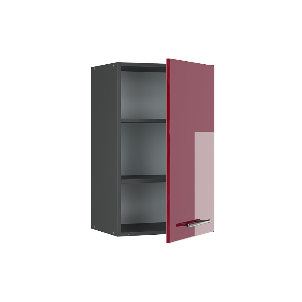 Vicco Elément haut de cuisine Fame-Line, Rouge bordeaux Haute brillance, 45cm - 4