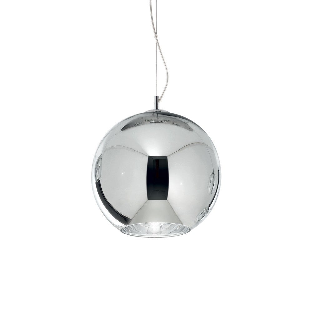 Ideal Lux  Suspension Nemo Métal Chrome 1 Ampoule 24Cm , Leroy Merlin