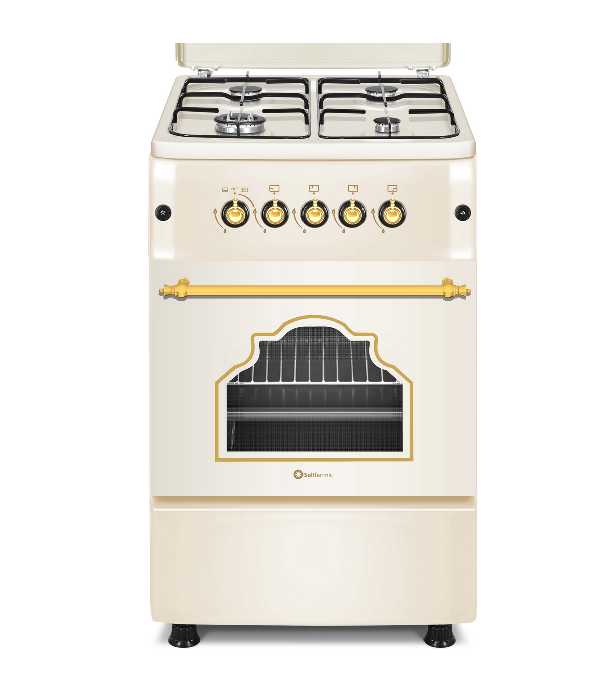 Solthermic Crema Cocina Gas F5s40g2c 4 Fuegos 50X55cm - Imagen 2