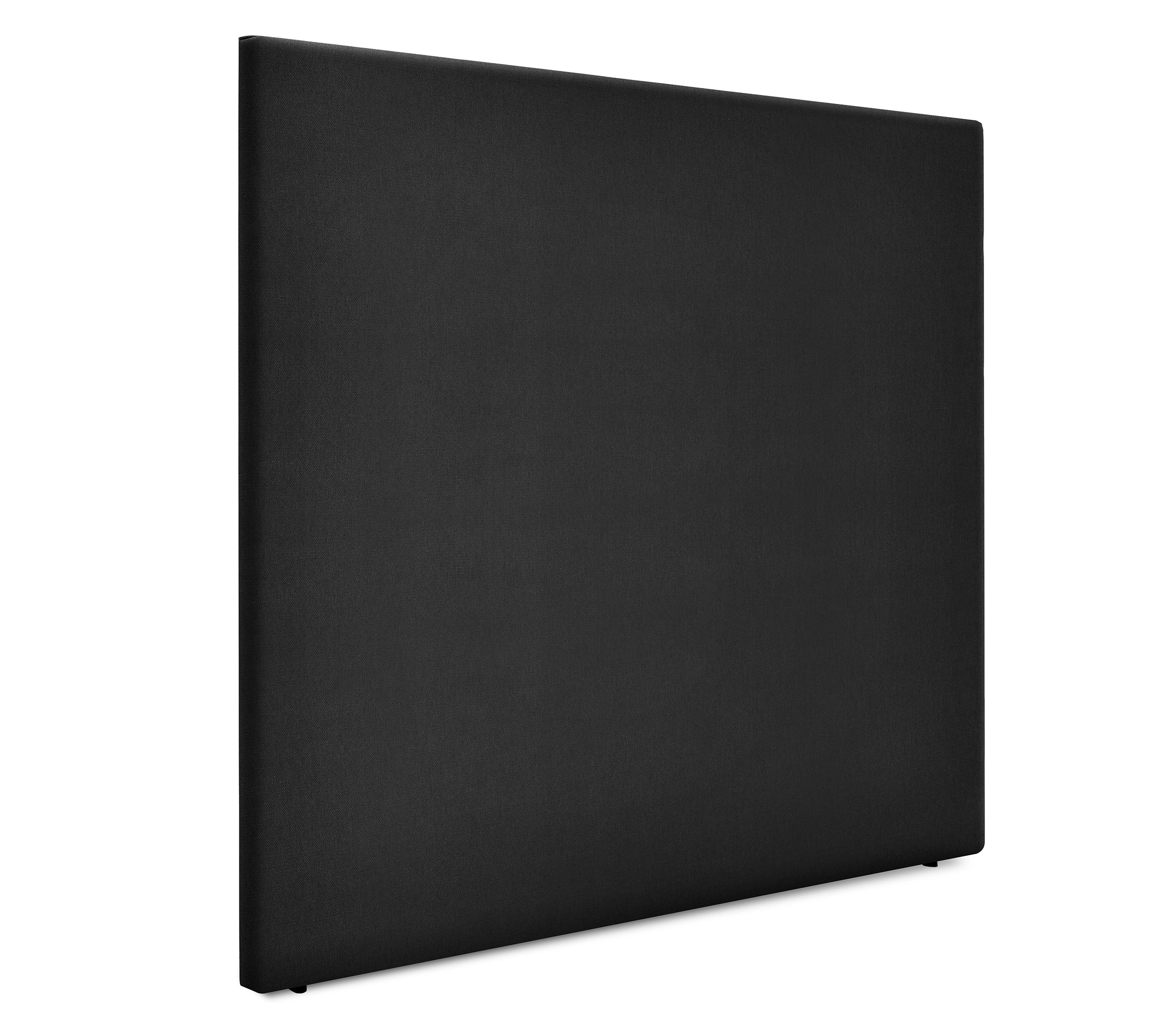 Dhome cabecero de tela aqualine liso hasta el suelo 160x120cm camas 150/160 - negro