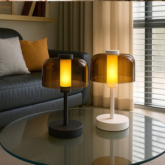 2 szt. zasilana bateryjnie, ściemnialna lampka nocna LED, bezprzewodowa, ładowalna lampka stołowa USB-C, 3 temperatury barwowe