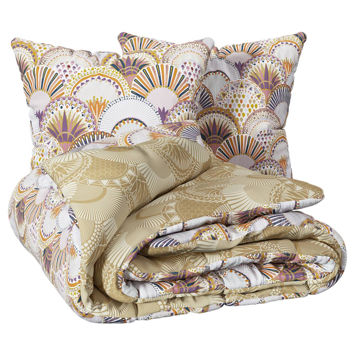 ATMOSPHERA CREATEUR D'INTERIEUR - Set di biancheria da letto stampata aikupito 240x220cm lilla