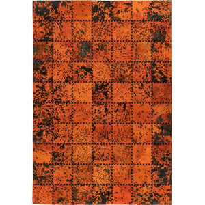 Tapis marron et beige en peau de vache 160 x 230 cm CESME