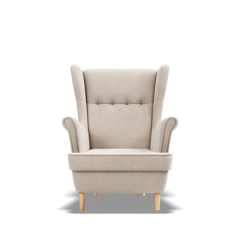 Fotel skandynawski, Myso Mini dla dzieci, 54x60x73 cm, beżowy | TYLETEGOTU