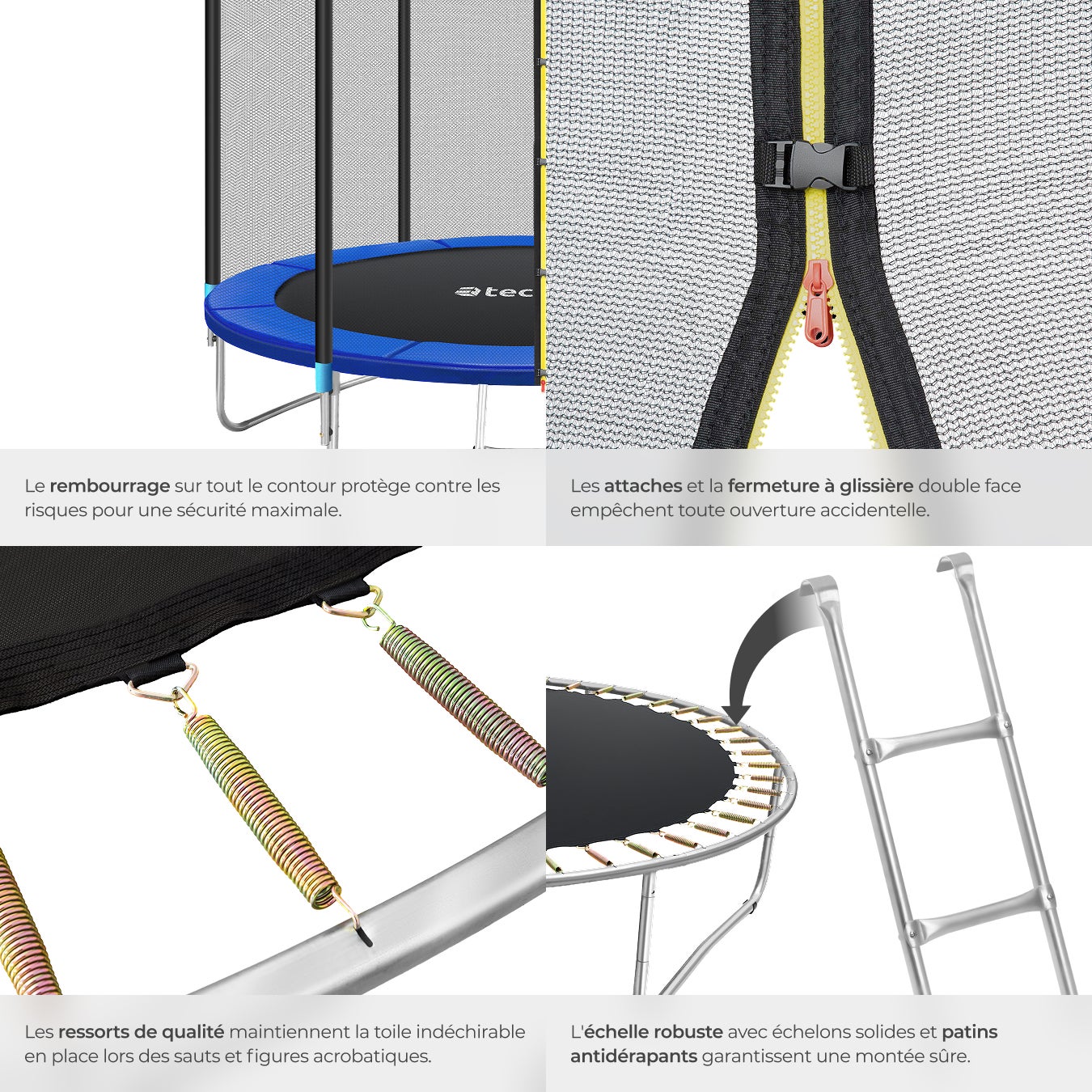 TECTAKE Trampolim Ø 457 cm, GS certificado - 5