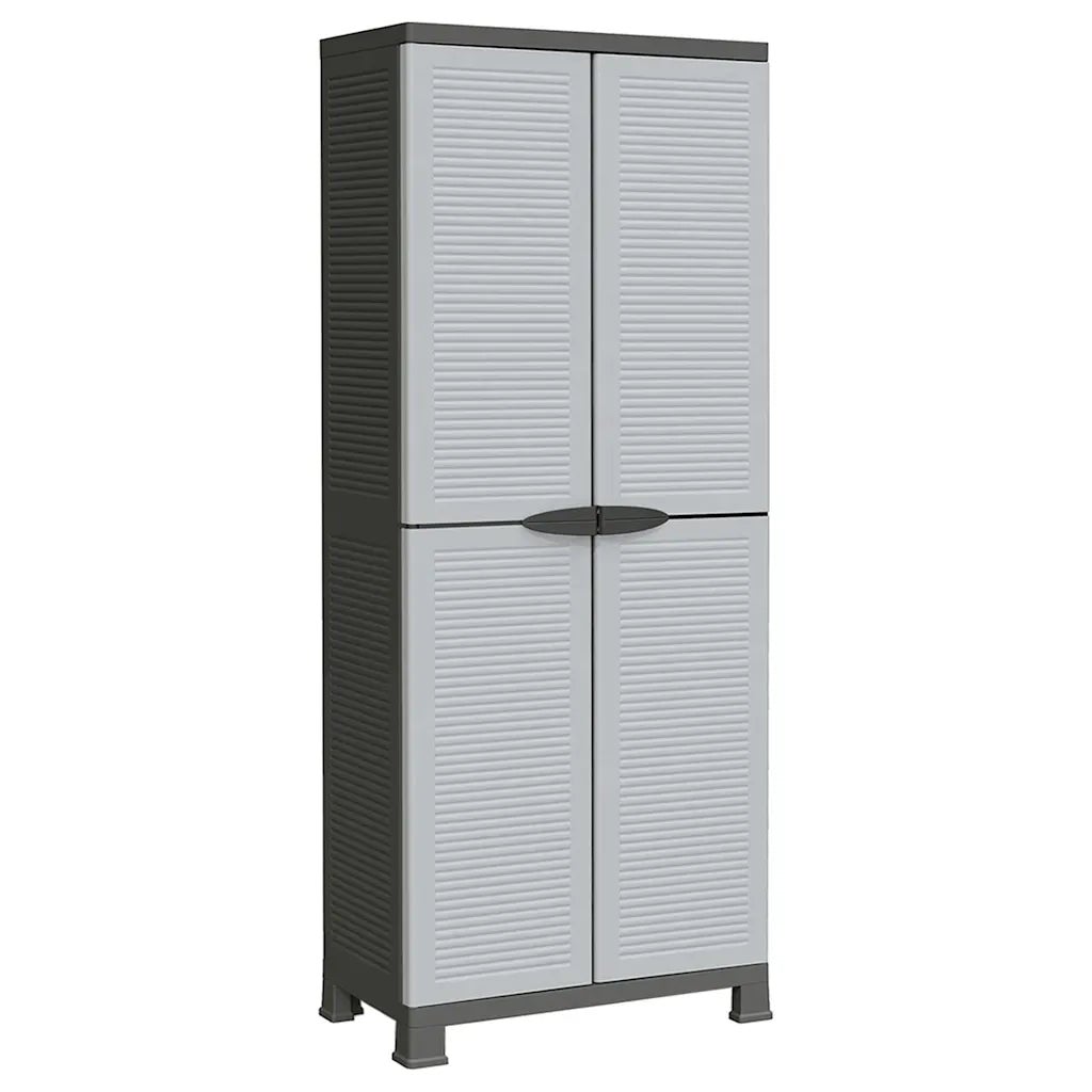 Armoire de rangement compacte avec 4 étagères réglables 68 x 39 x 171 ...