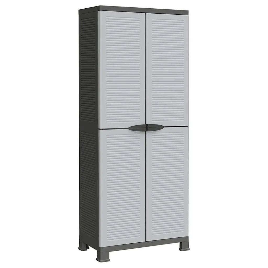 Piece Rangement Armoire de rangement compacte avec 4 étagères réglables 68 x 39 x 171 ...