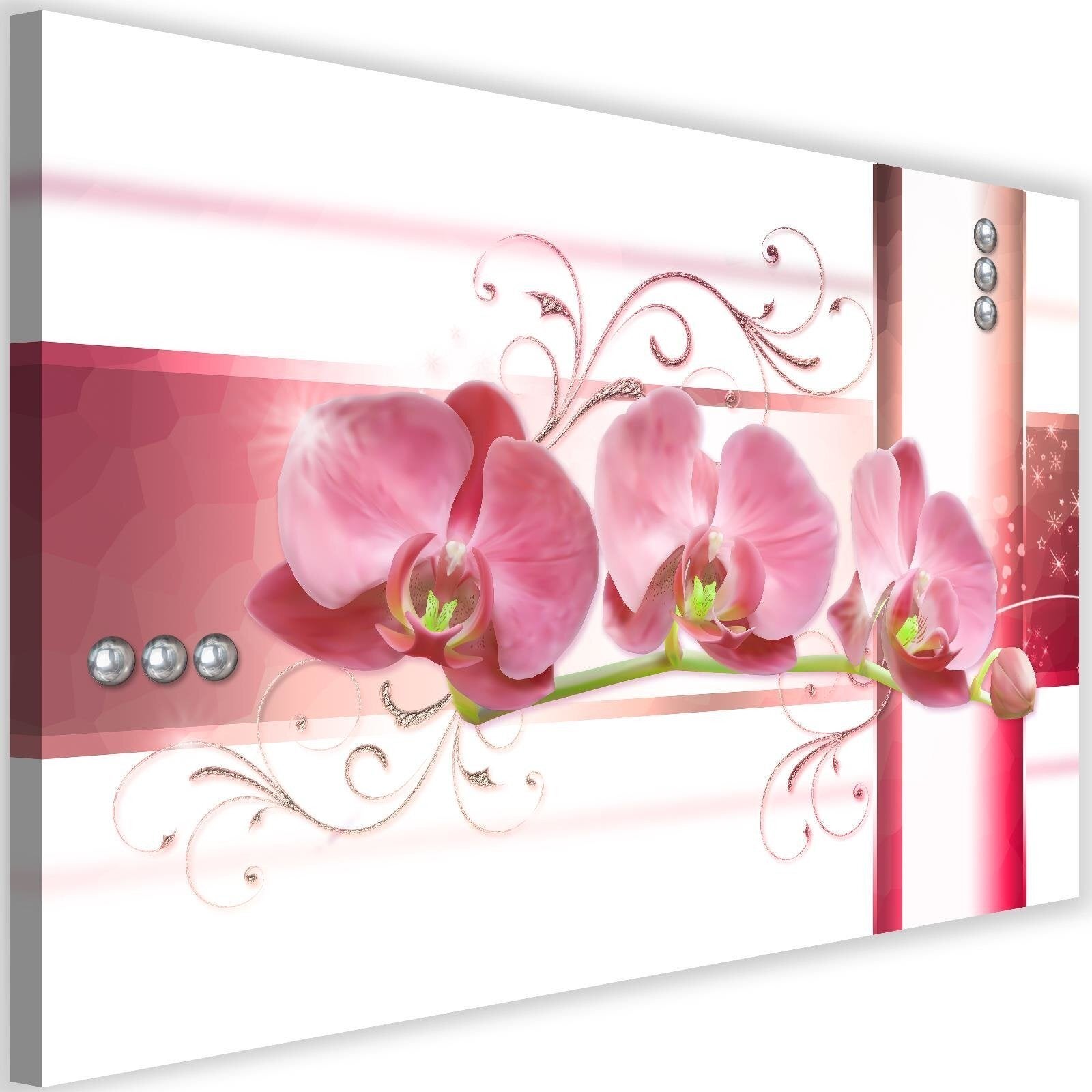 Obraz na płótnie, Storczyki orchidea kwiaty abstrakcja 120x80