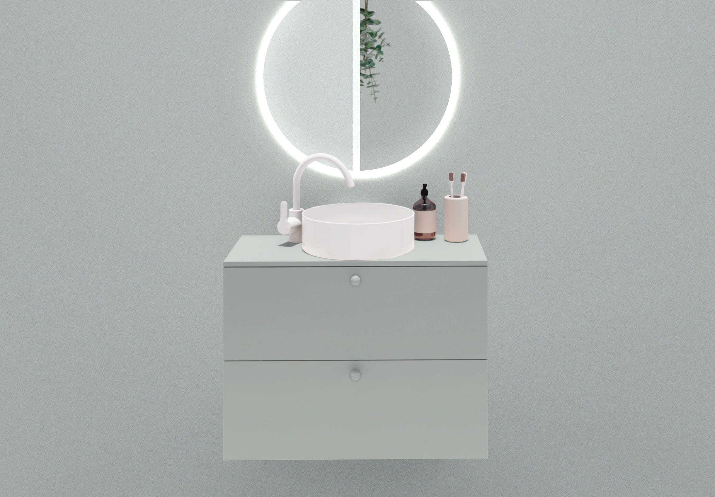 Meuble De Salle De Bain Asymétrique