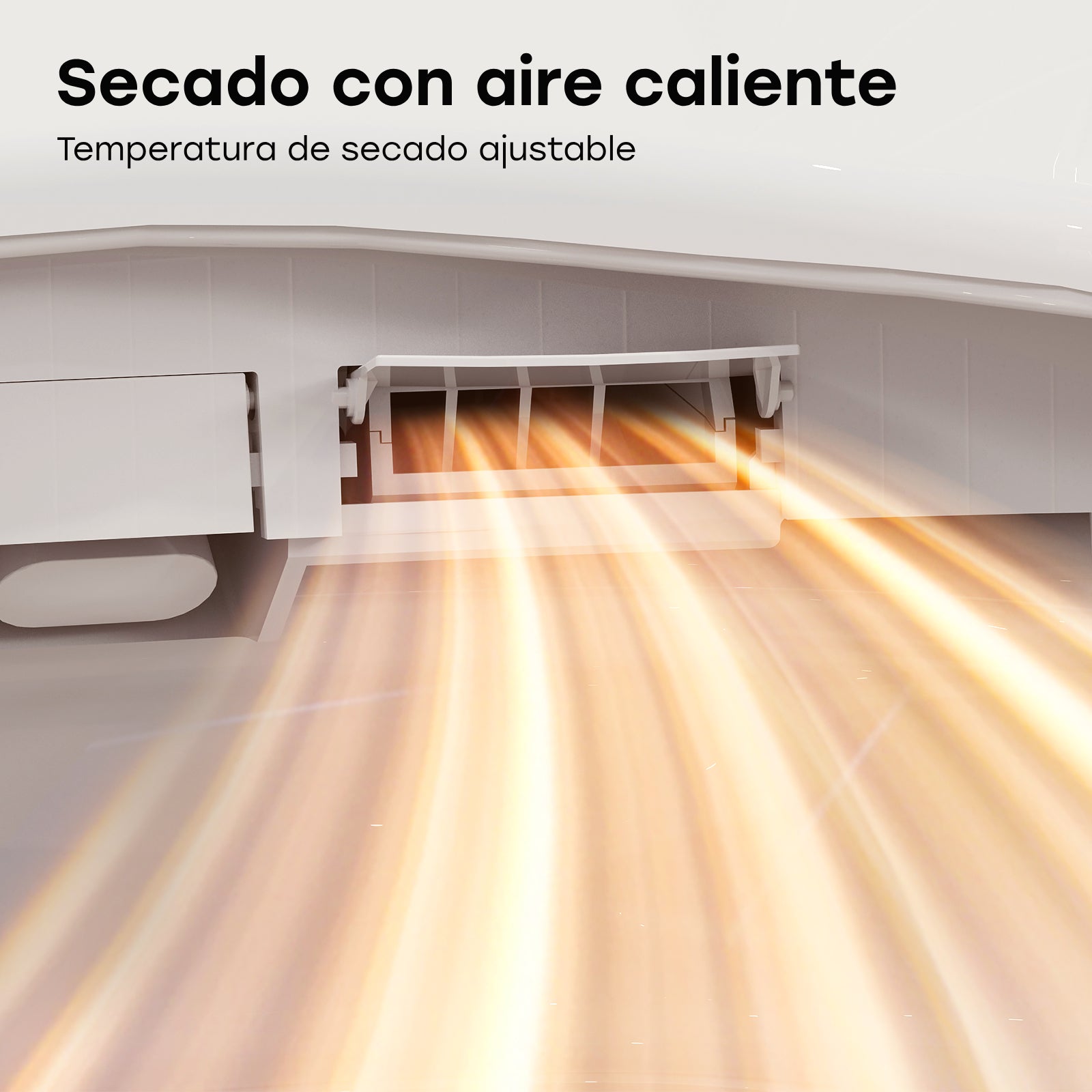 HOROW Asiento de inodoro inteligente inteligente con boquilla, función de ducha, secado de aire caliente, temperatura ajustable y presión de agua, luz - 7