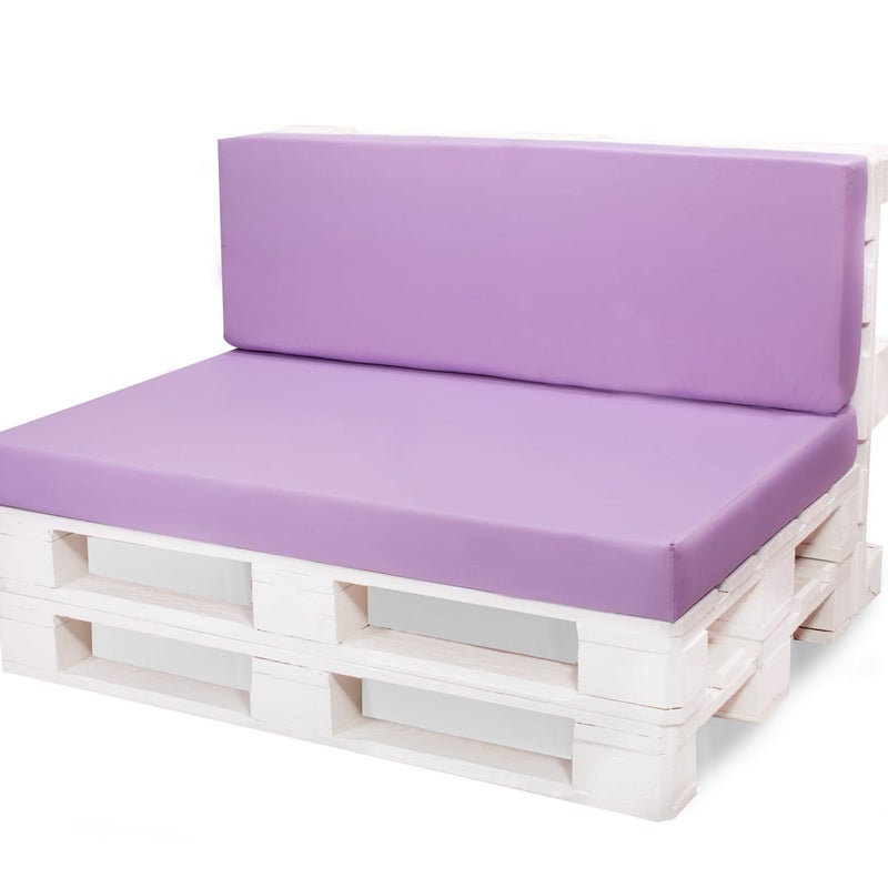 Poduszka ogrodowa na paletę 120x80x40cm poduszka na meble ogrodowe fioletowa, poduszka na balkon taras, poducha ogrodowa na meble z palet