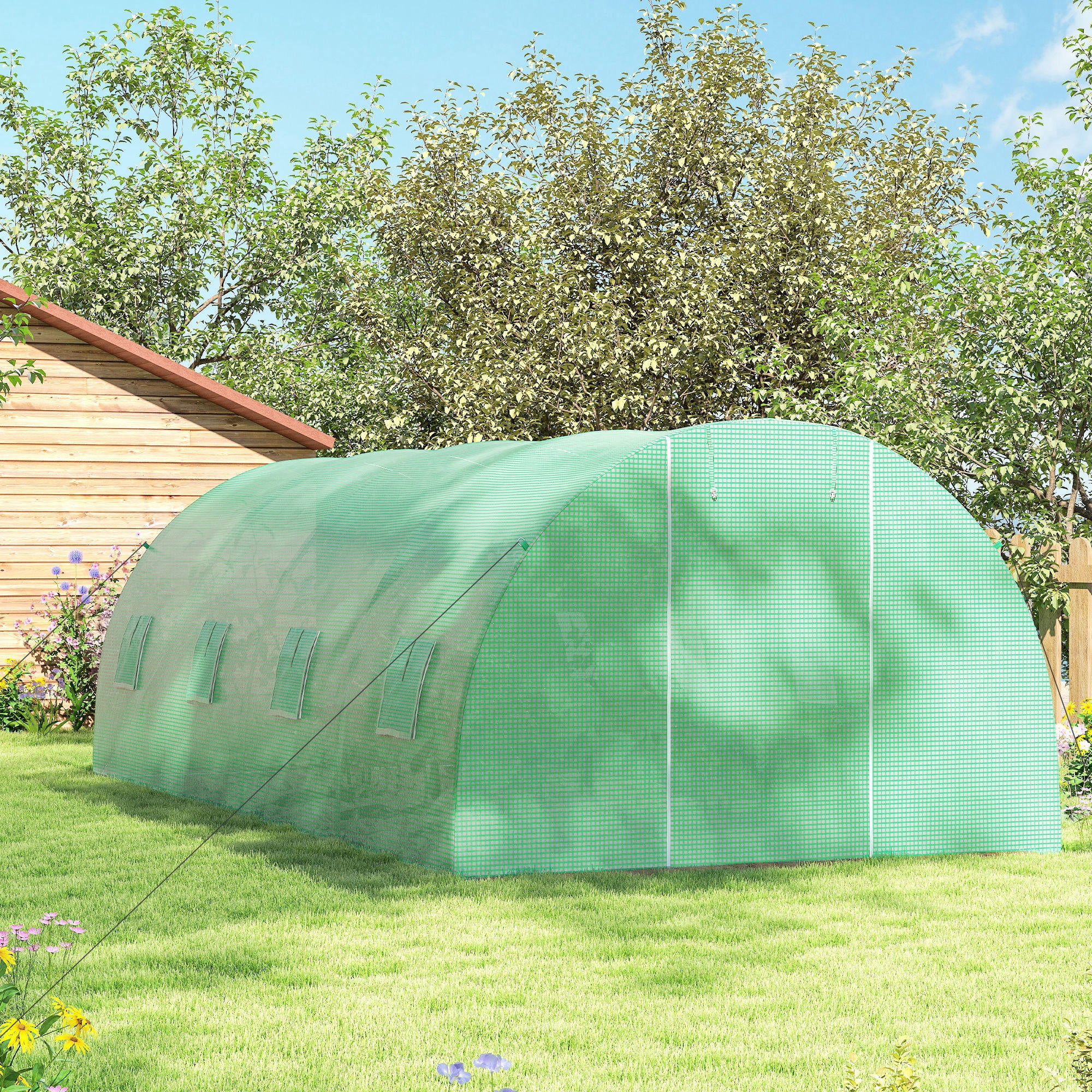 Serre de jardin PE Outsunny - 9