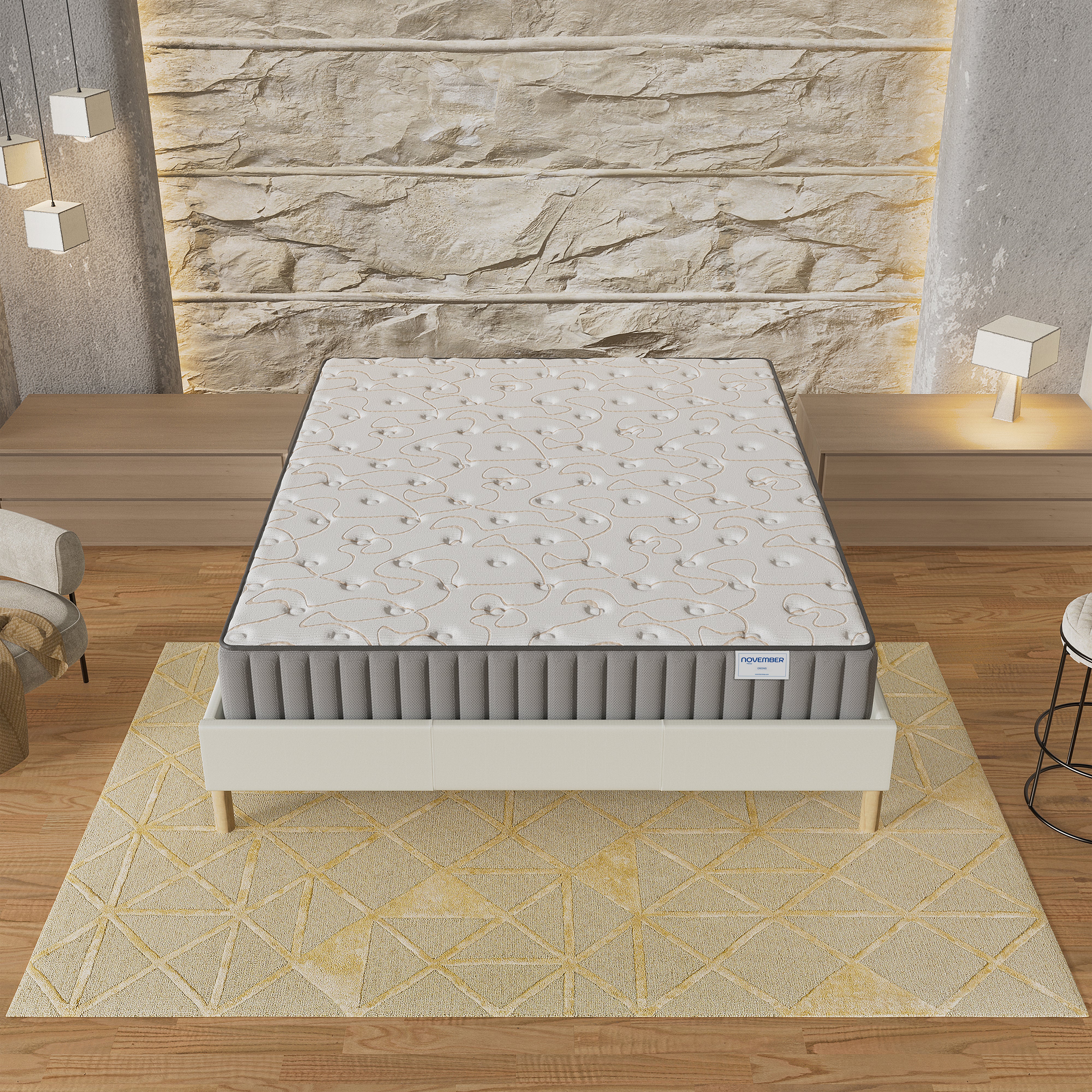 Matelas mousse 140x190 cm accueil mémoire de forme, épaisseur 22cm - 2