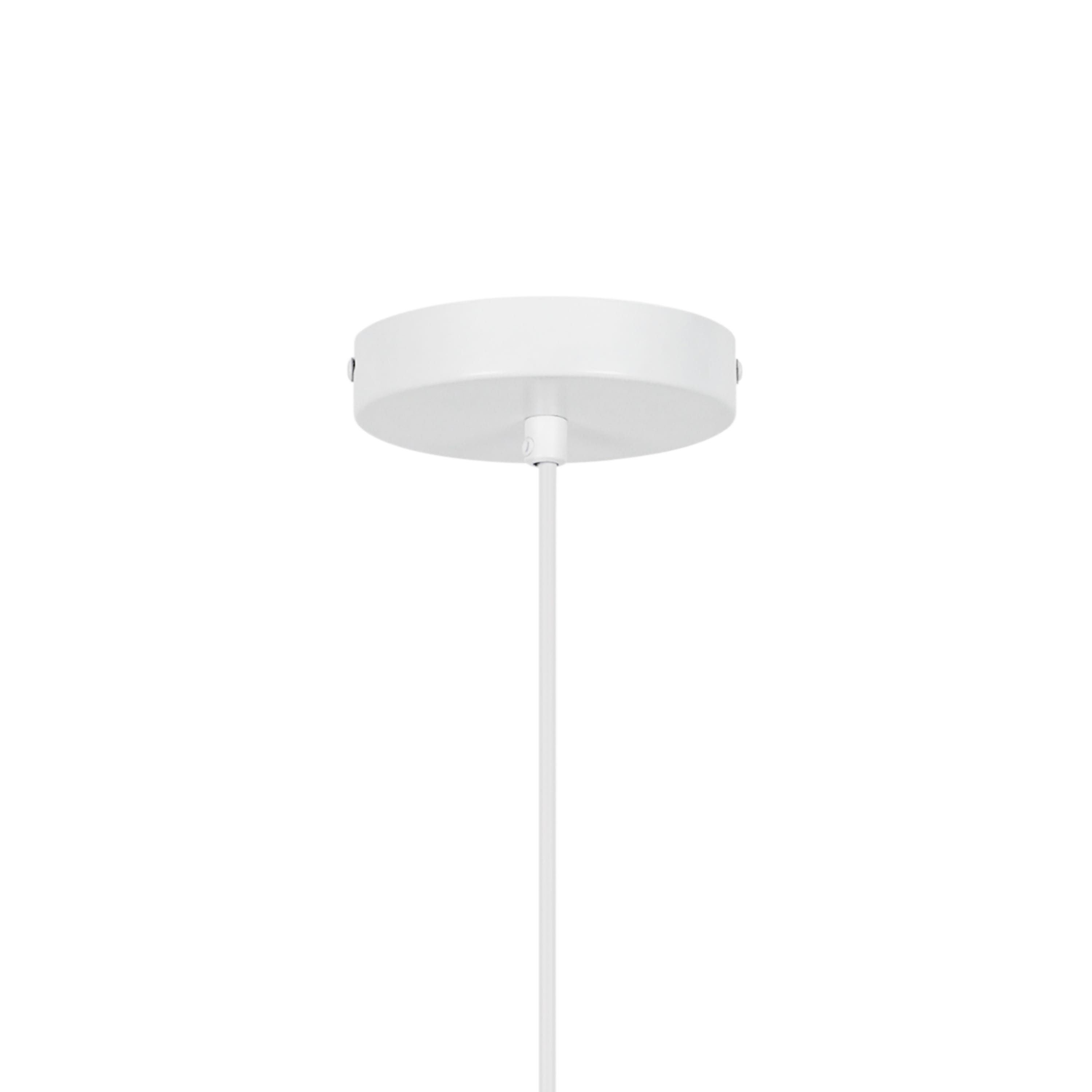 Lampada a sospensione in ferro bianco PLYWOOD - 1 x E27 - 22,6 x 22,6 x 50/130 cm - IP20 - INSPIRE - 4