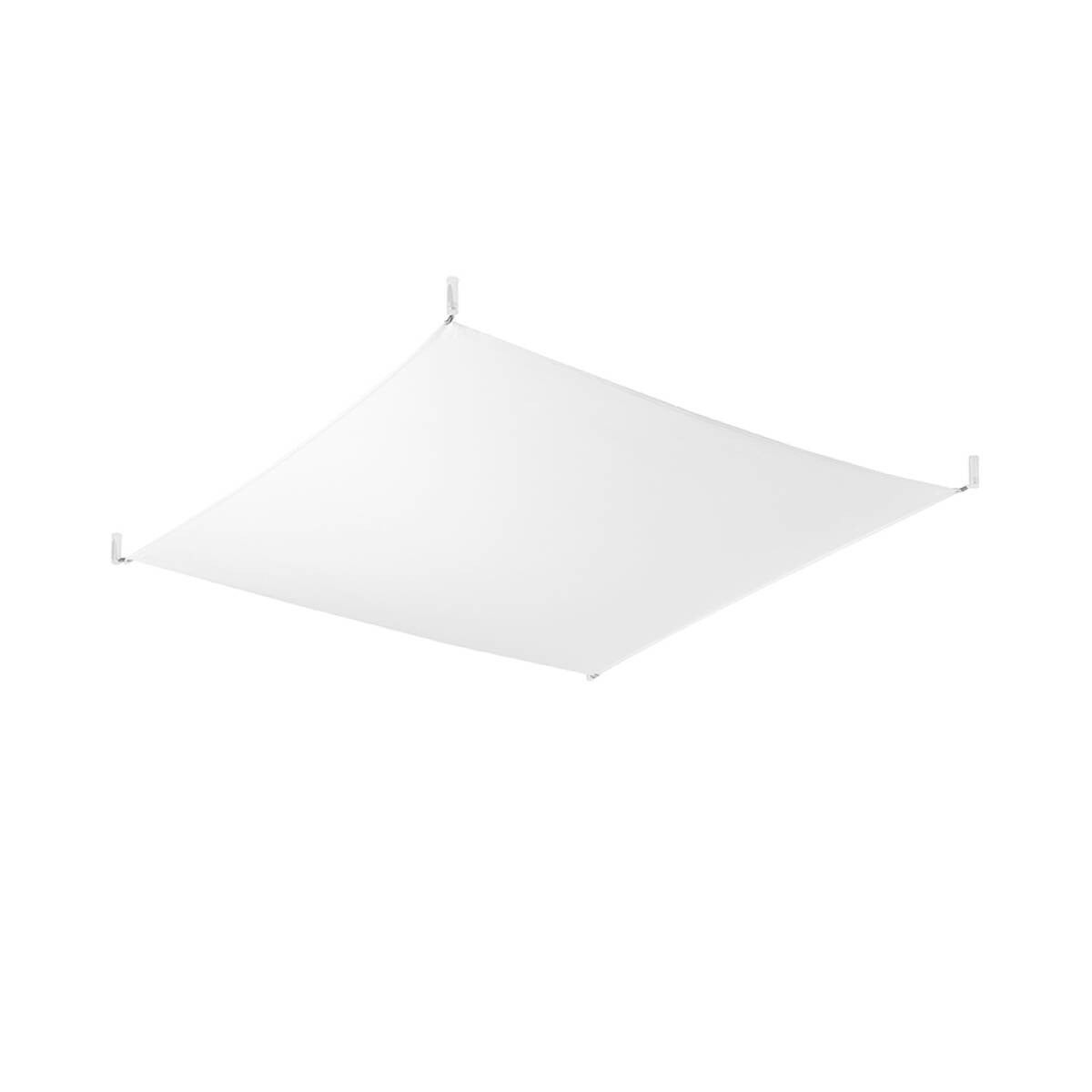 Plafon Luna kwadratowy biały 6xG13x9W wym: 15 x 140 cm IP20 tkanina Sollux Lighting