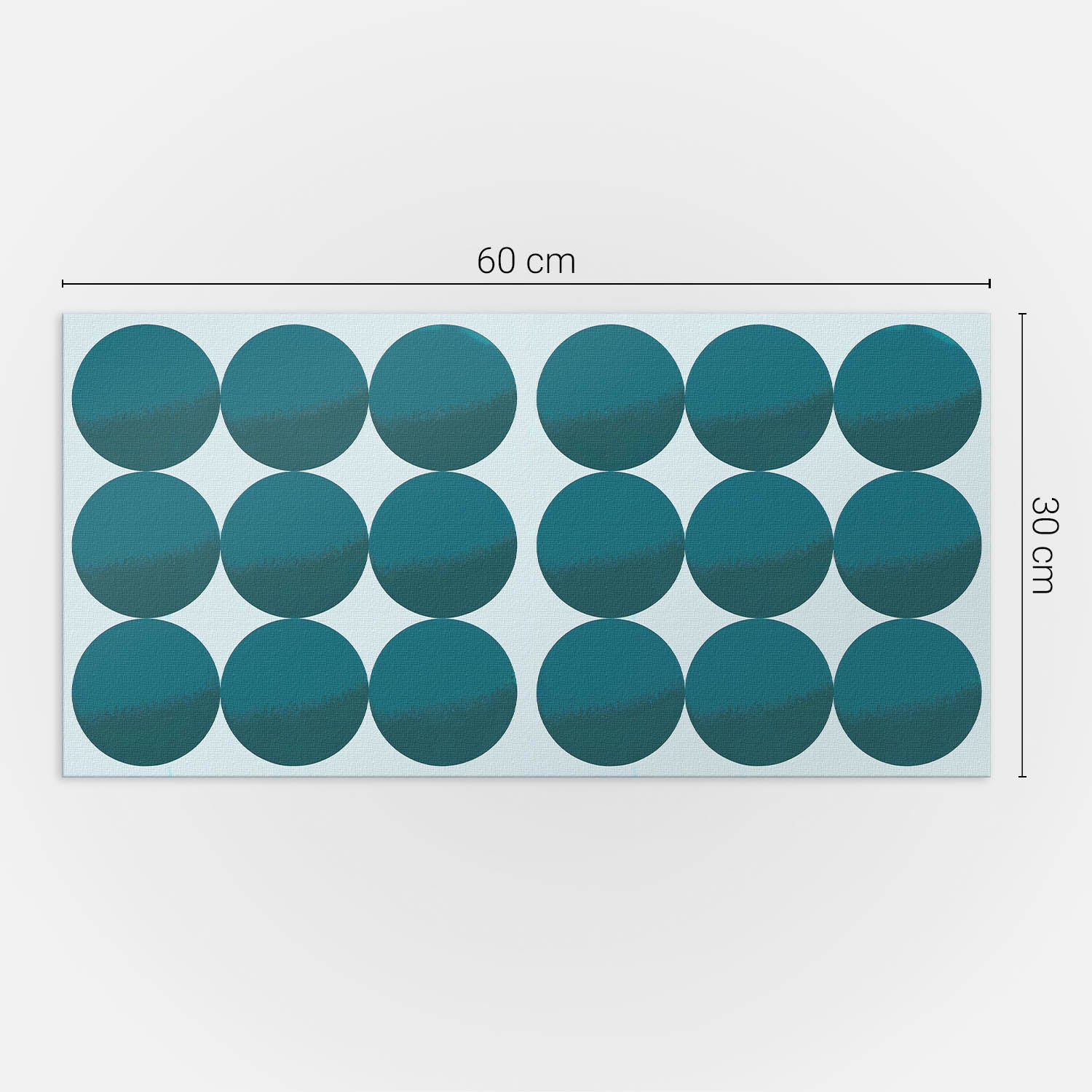 Panneaux muraux décoratifs, panneaux en PVC | 6x60x30 cm |Disposition des cercles dans une grille - 5