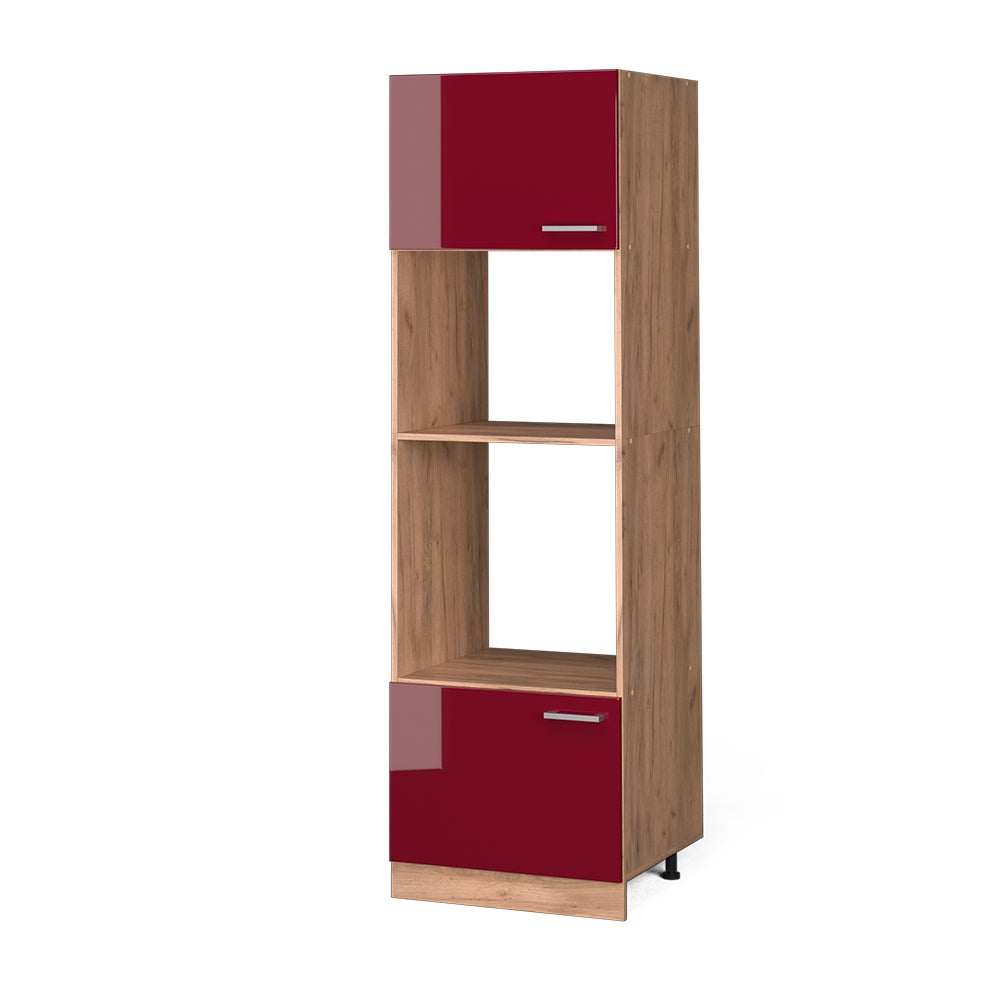 Vicco Szafka do mikrofalówki R-Line, Czerwony połysk, 60 cm