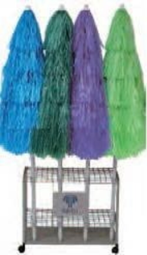 Ombrellone palo centrale Kenya in rafia Made in Italy - diametro 200 cm - fuxia - 4