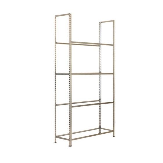 Étagère Métallique SimonRack 4 Niveaux - 180 Kg Par Plateau - 150x100x30 Cm - Montage Sans Vis, Garage, Atelier