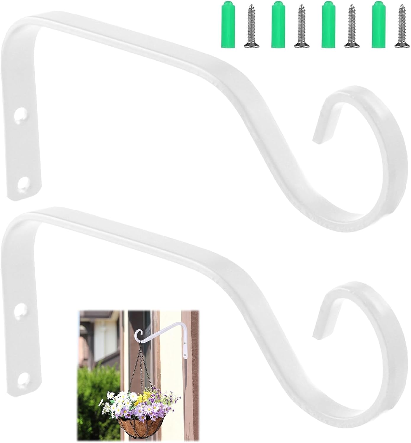 Lot De 4 Crochets Pivotants Pour Suspension Au Plafond