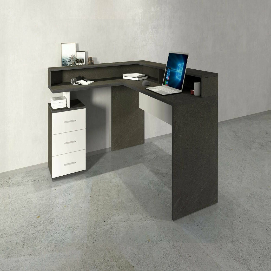 Bureau Salomone Bureau D angle Avec Plateau Bureau Polyvalent Bureau Salomone Bureau D angle Avec Plateau Bureau Polyvalent