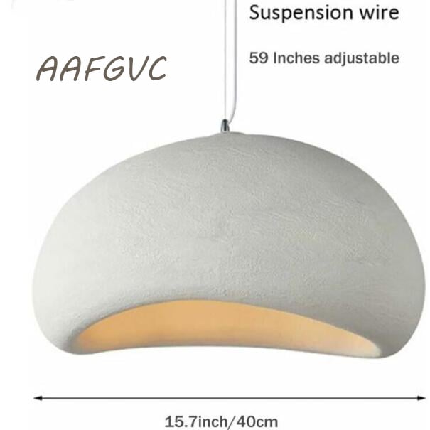 Suspension Moderne pour Salle à Manger Cuisine Îlot Lumière Couloir Lampe Suspendue E26 ,Style Nid D'oiseau Forme Luminaire(40cm, Blanc) - RW - 2