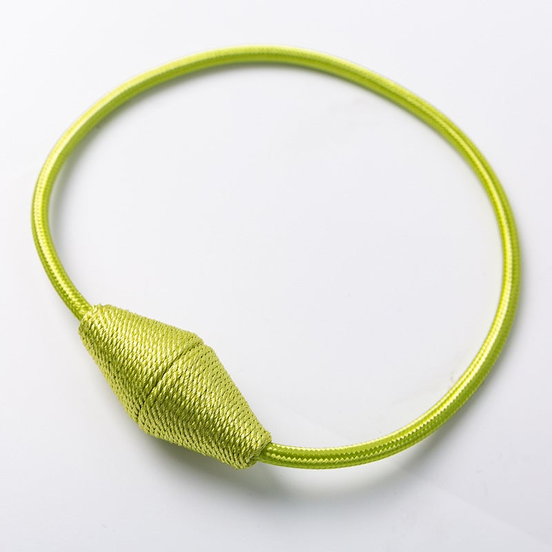 Magnetyczne opaski do zasłon z większym magnesem, 4 sztuki, 40 cm, podtrzymujące zasłony (zielony)