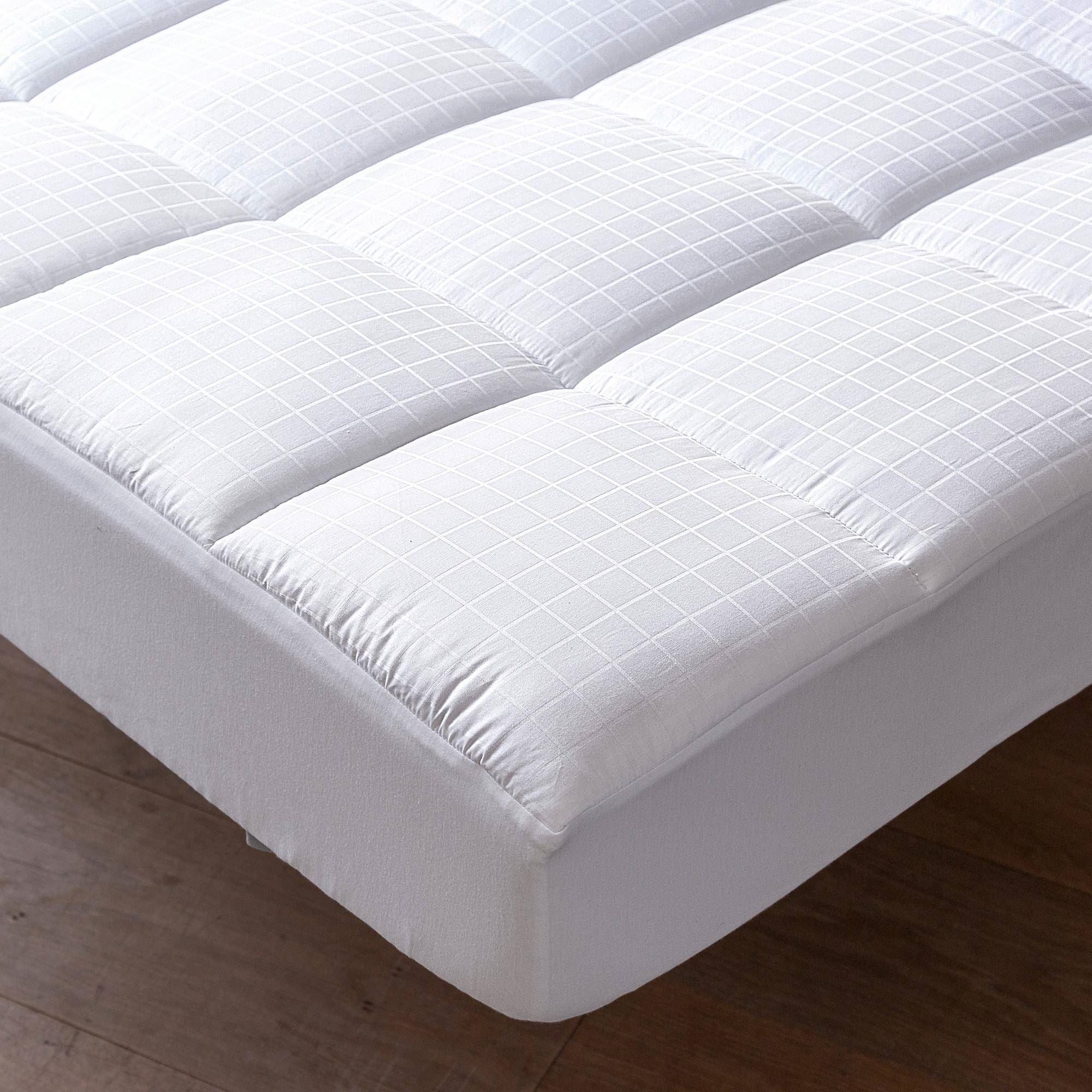 Surmatelas confort BALKAN 180x200 blanc en coton | Leroy Merlin