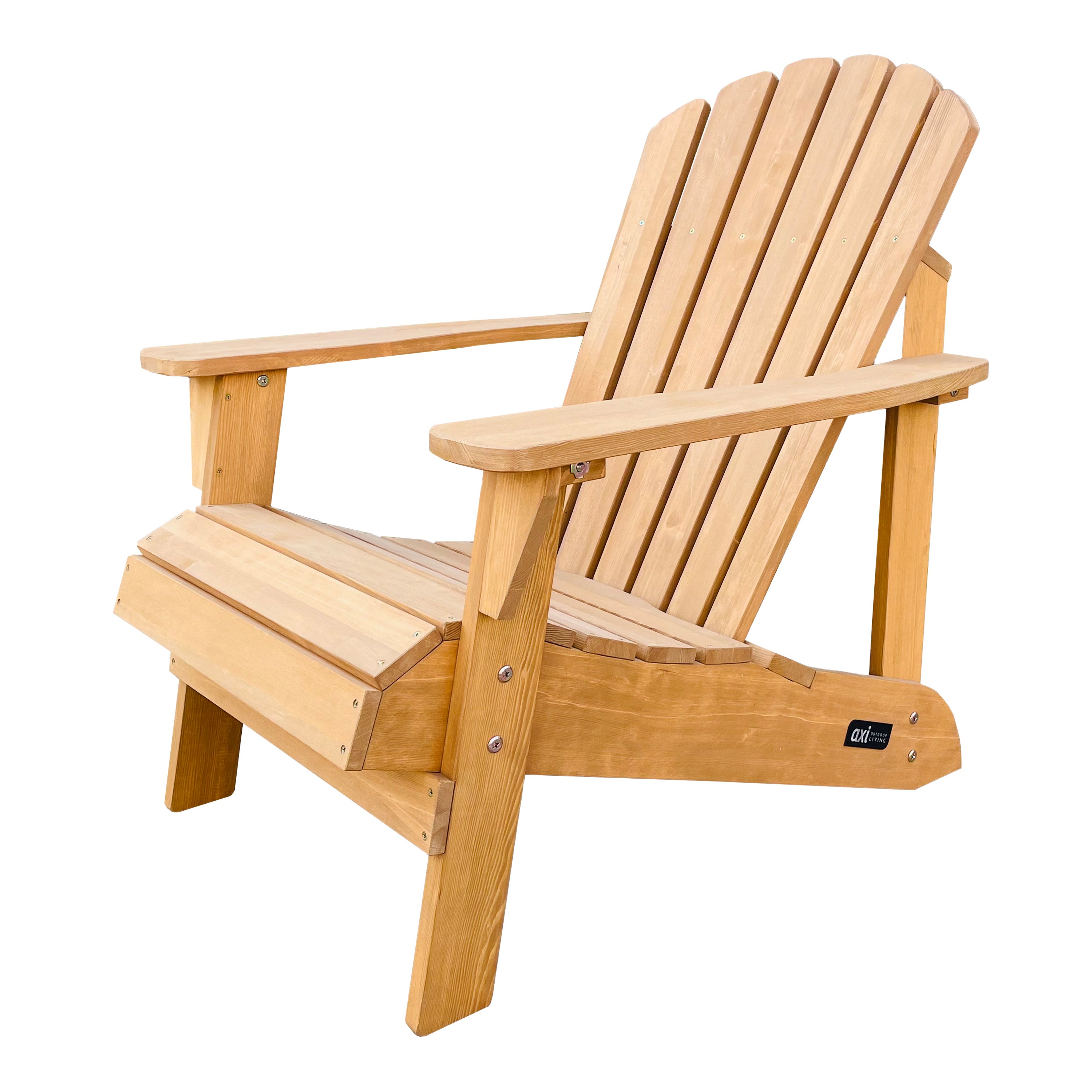 AXI Carmen Chaise Adirondack, Transat Bois, Beige Or | Chaise de Jardin 1 personne /Fauteuil Exterieur/Chaise Exterieur | Fauteuil Exterieur à dossier - 3