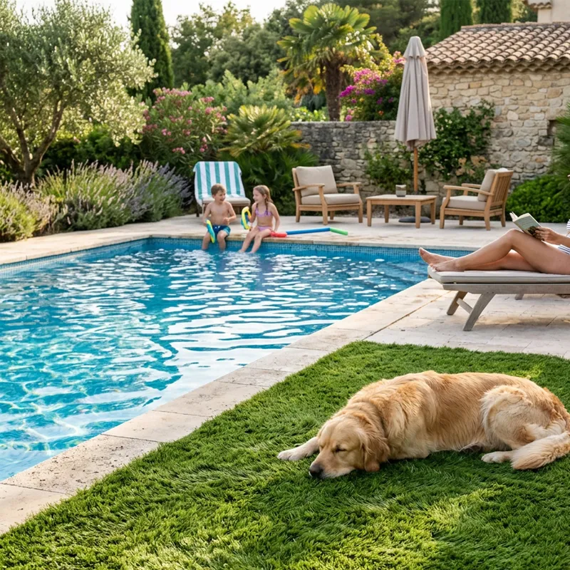 Arquiservi - Relva artificial Jardim Ultra 40mm / Rolo 2 x 15m (30m²) Alta Densidade, Resistente UV, Fácil Instalação para Jardim, Terraço e Piscina - 3