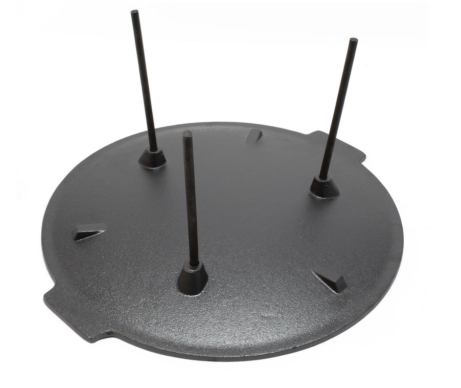 Brasero Plaque grill BBQ barbecue Ronde Fonte Ø44cm Hauteur 23cm 3 Pieds - 5