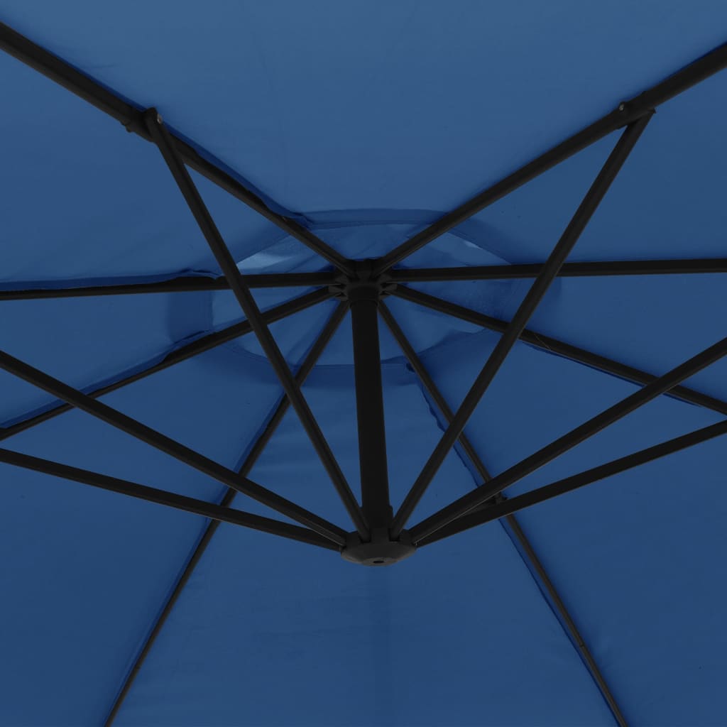 Ombrellone decentrato con palo in alluminio 350 cm blu 02_0008481 - 5