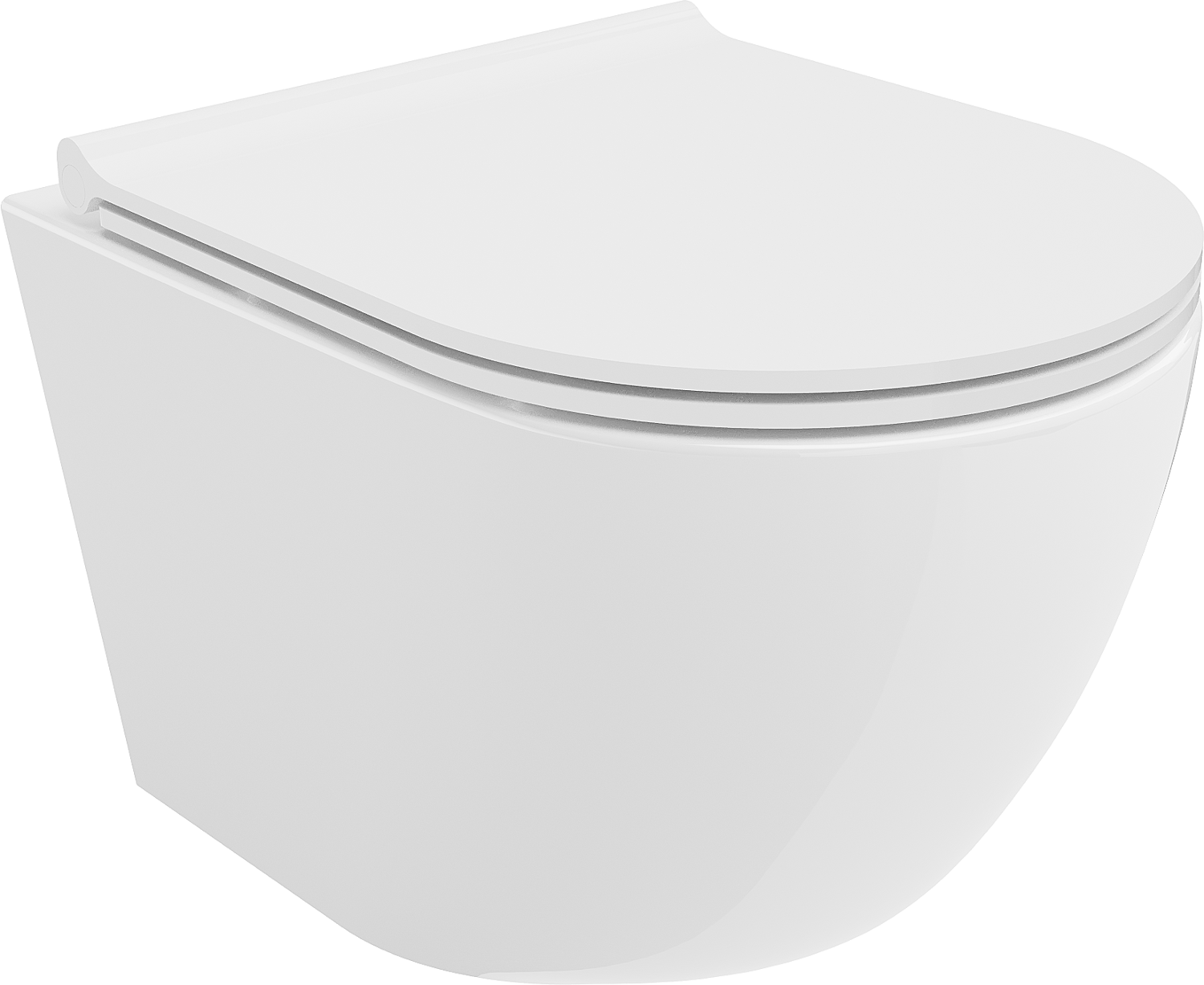 Mexen Lena miska wc Rimless z deską wolnoopadającą slim, duroplast, biała połysk - 30220500