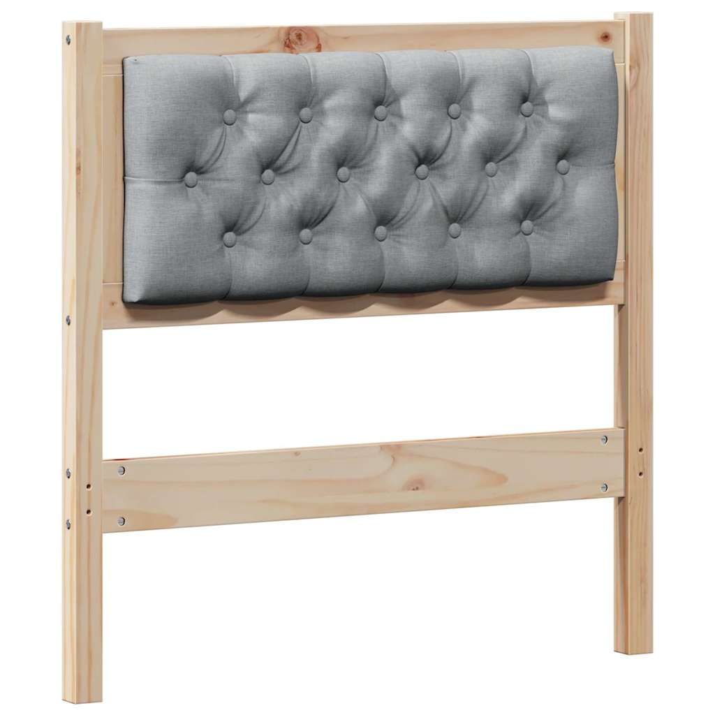 vidaXL Testiera Libreria a L Marrone Cera 75 cm Legno Massello di Pino