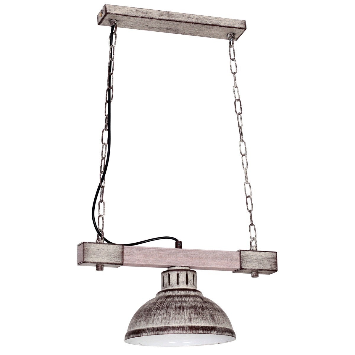 Lampa sufitowa Hakon brązowo-jasne drewno 1xE27x15W wym: 66 x 40 x 21 cm metal Luminex