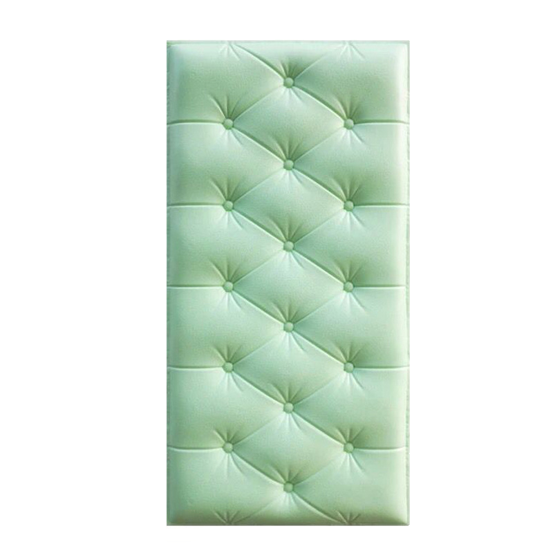 Rembourrage Mural 3D Anti-collision pour Enfant, Panneaux Muraux Rembourrés Pelables et Autocollants, Panneaux de Tête de Lit Rembourrés en Mousse Épaissie pour Salon, Chambre
