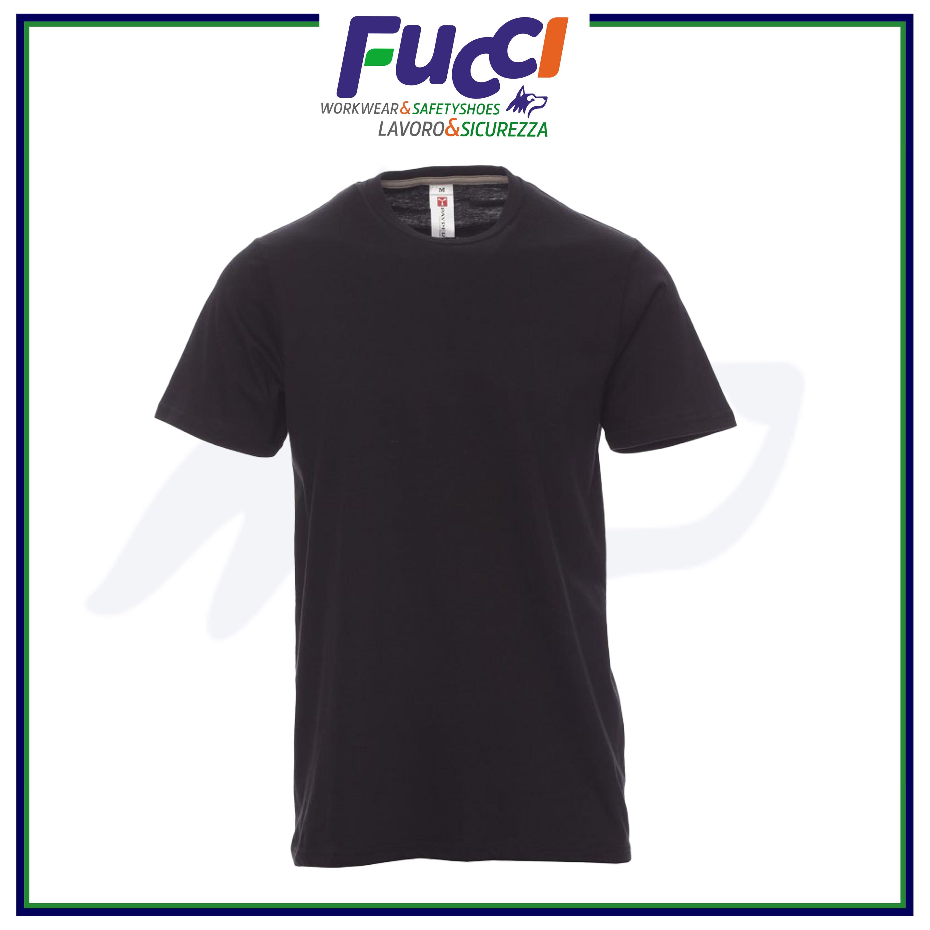 T SHIRT UOMO DA LAVORO MANICA CORTA PAYPER MAGLIETTE 100 Cotone Nero XL Leroy Merlin