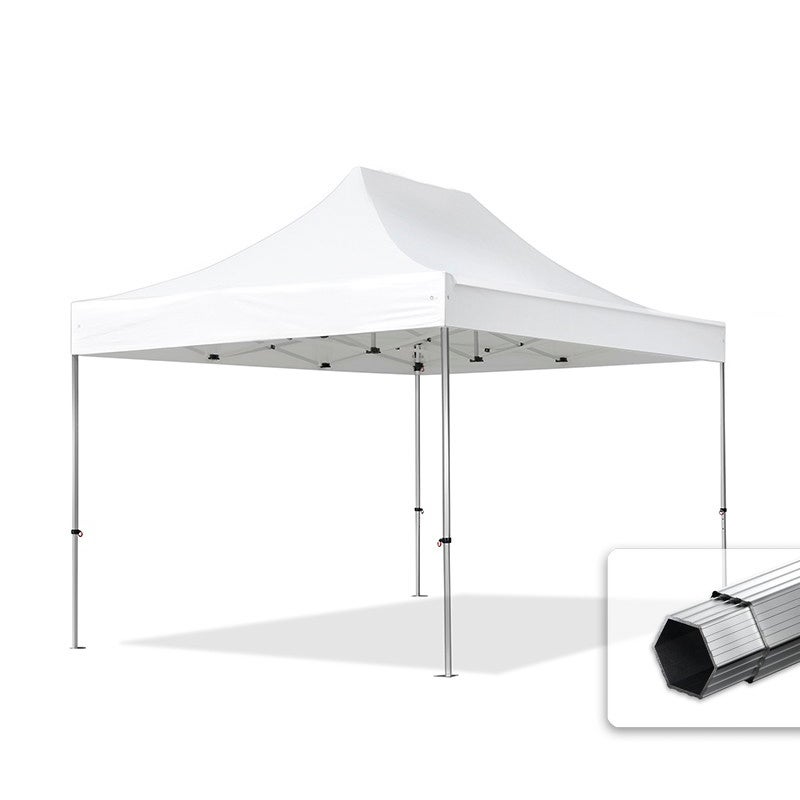 3x4,5 m Namiot Ekspresowy PROFESSIONAL Alu 40 mm, trudnopalny, biały