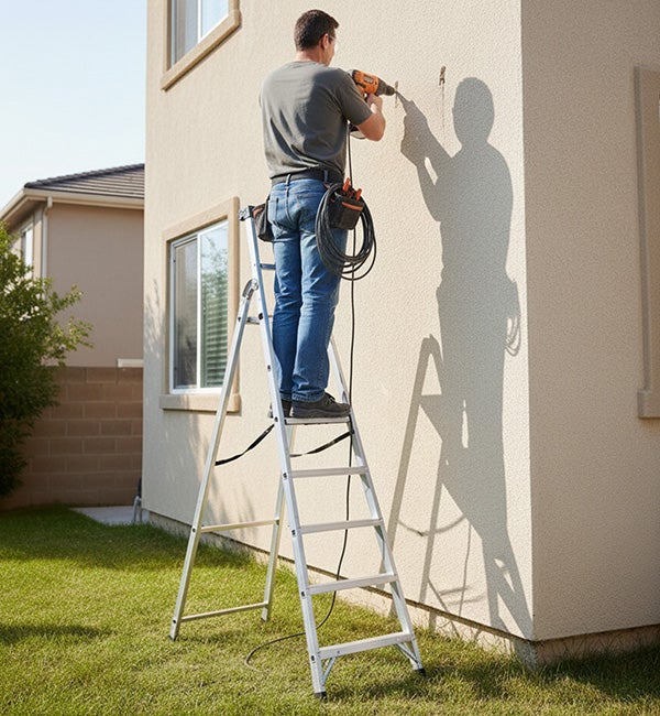 Escabeau 7 marches - Hauteur max. de travail 3.59m - Q60/7 - 4