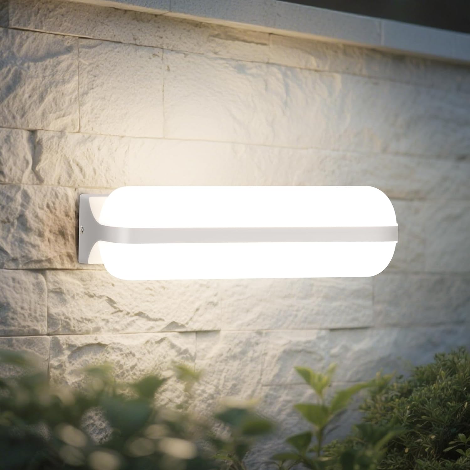 Kinkiet LED 20 W do użytku wewnątrz i na zewnątrz – oświetlenie w górę i w dół – IP65, wodoodporny, oświetlenie zewnętrzne 4000 K