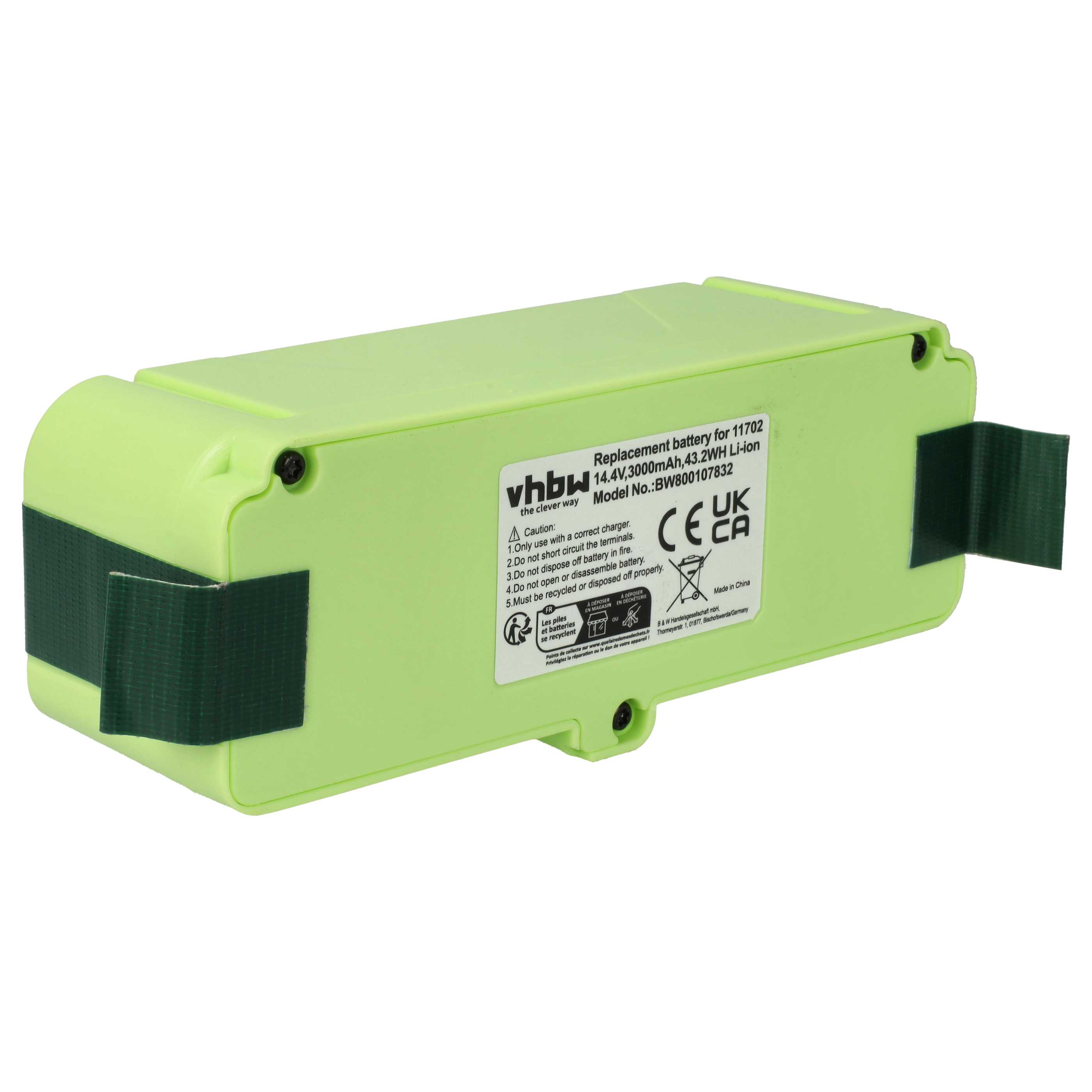 Vhbw Batteria Compatibile IRobot Roomba 860, 890, 895, 801 - 2600mAh, 14.4V, Agli Ioni Di Litio, Sostituisce 379638