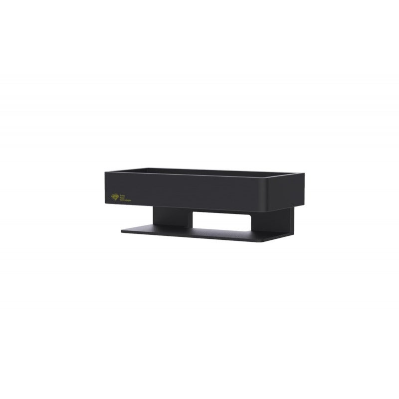 Carrito de ducha de latón macizo de 20 cm, negro (satdpol20mc)