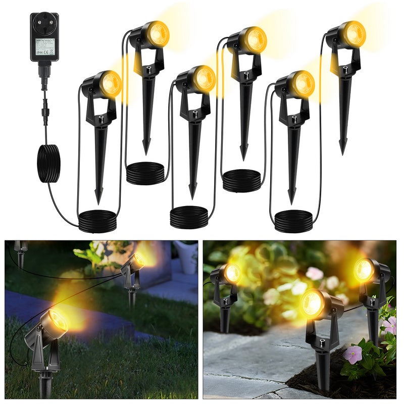 Lampada Da Terra Da Esterno Con Presa LED Sensore Di - Foto 11