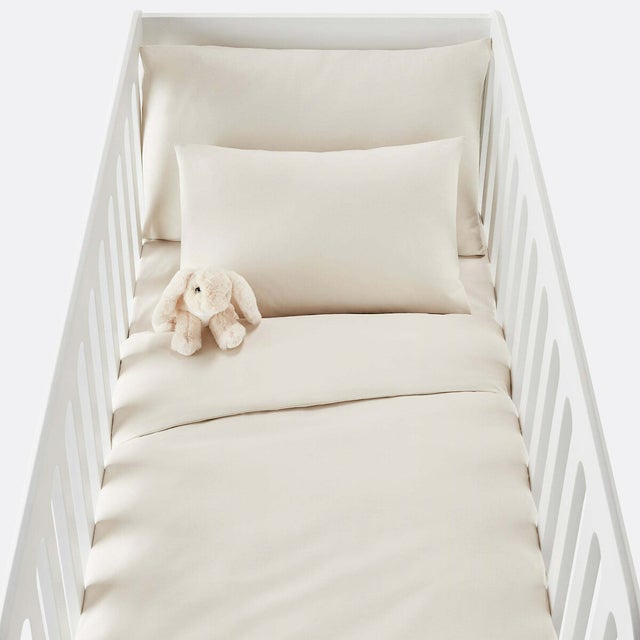 Housse de couette bébé en coton bio Scenario - Beige - 80 x 120 cm