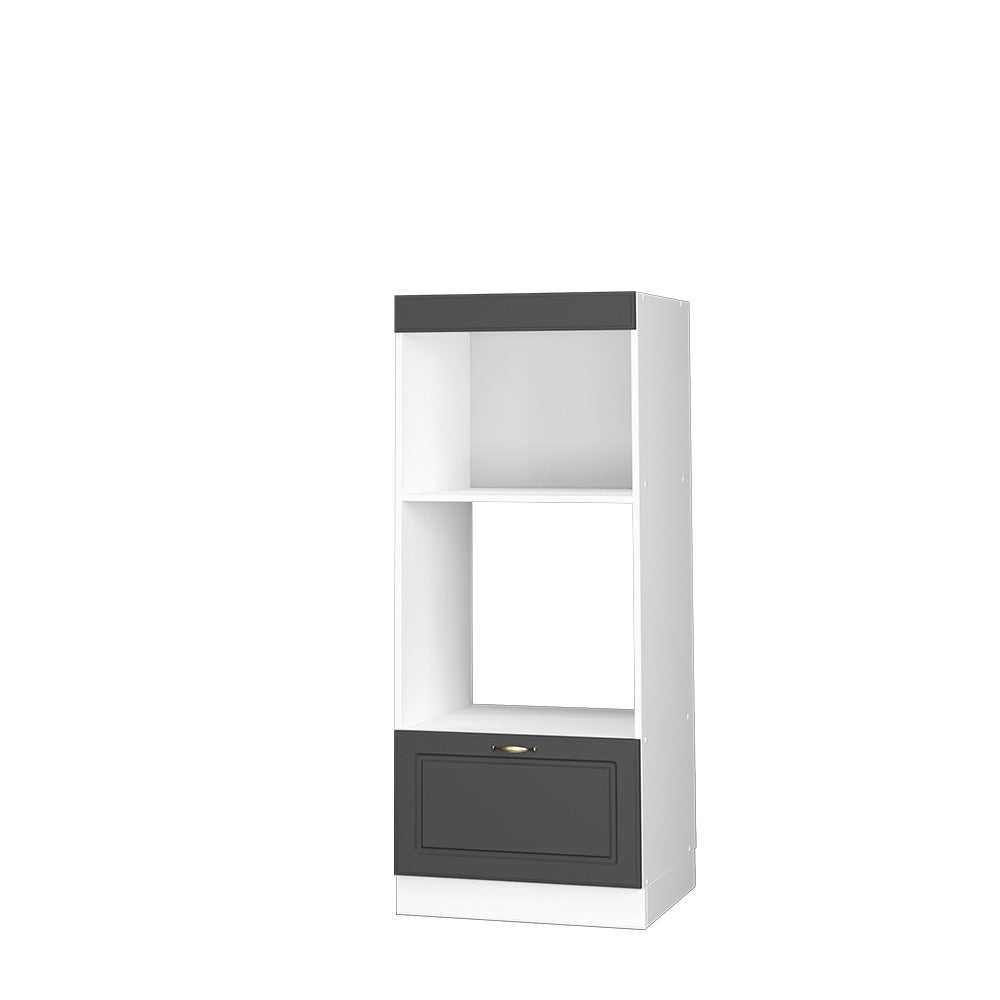 Vicco Szafka do mikrofalówki Fame-Line, Anthrazit-Gold Landhaus, 60 cm otwarty