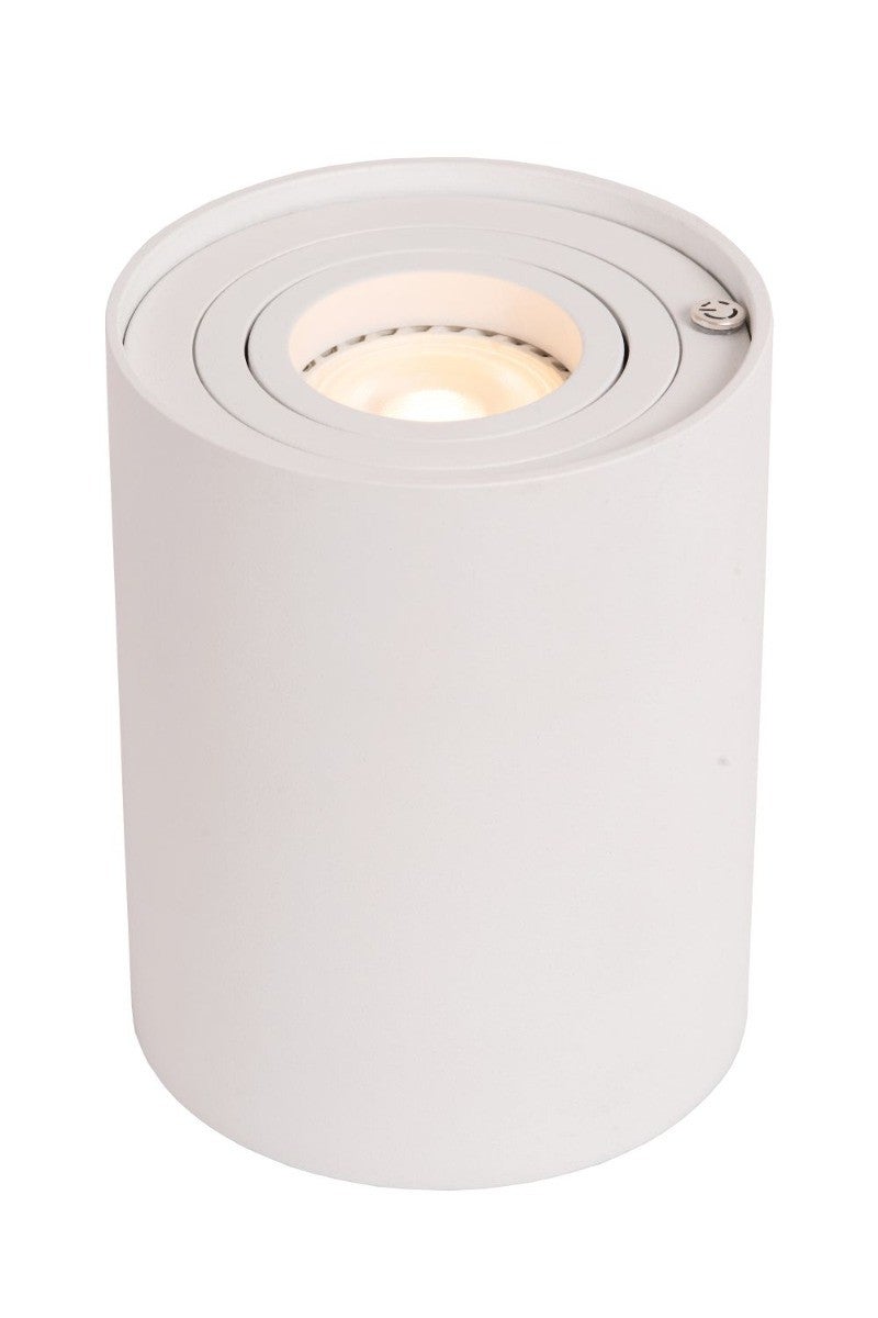 Lampa stołowa nowoczesna Tube biała 1xGU10x5W metal wym:12,5x9,6x9,6cm IP20 Lucide