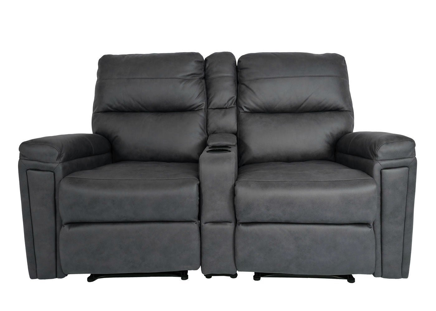 Poltrona da cinema 2 posti HWC-K17 regolabile tessuto grigio scuro - 3